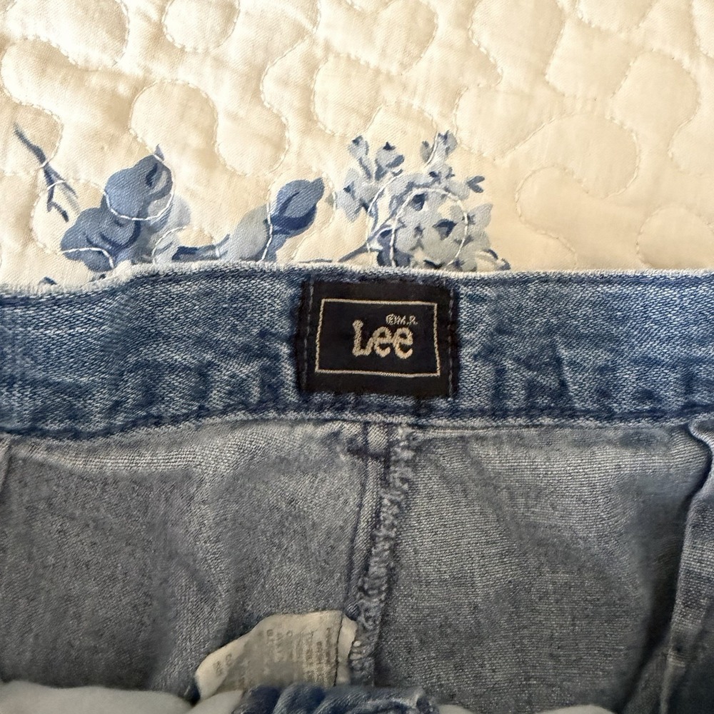 Lee Vintage Chino Jean Shorts Denim Jean Women's 24W 90s Classic Sz 8p - Picture 5 of 7